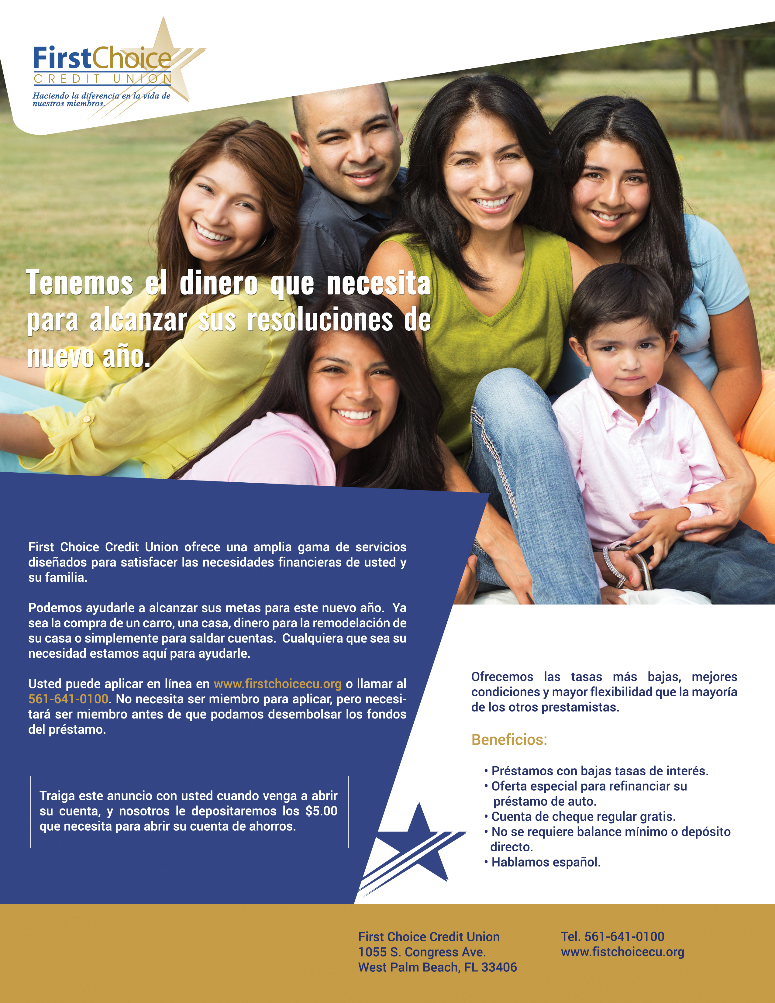 First Choice Credit Union Ad Design
